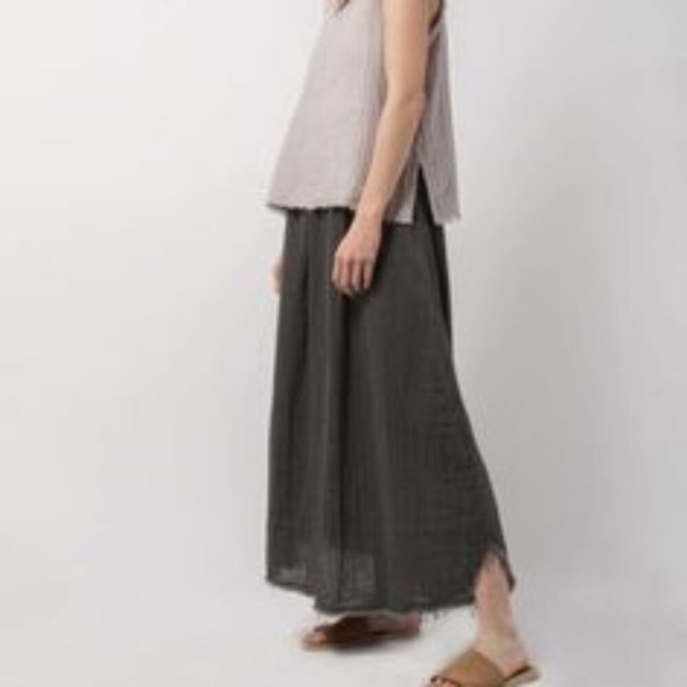Elegant Gray Maxi Skirt - Picture 2 of 13